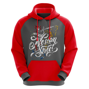 Sudadera con capucha de diseño personalizado, impresa por sublimación, para todos los deportes y la moda, unisex, de poliéster reversible, para deportes, OEM. - Product Image 4