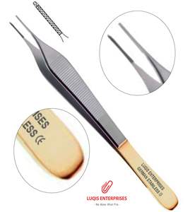 Pinces chirurgicales isolées Maxwell en carbure de tungstène à dents, instrument médical de précision en acier inoxydable - Product Image 1