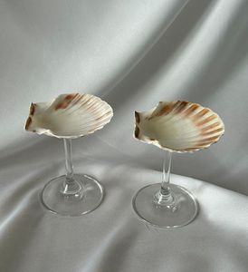 Copa de Vino de Concha Marina Natural Hecha a Mano de Vietnam para Mesas de Fiesta Costera, Decoración de Bodas, Servicio de Vino al por Mayor - Product Image 4