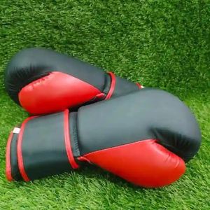 Gants de boxe d'entraînement professionnels - Cuir PU, rembourrage en mousse absorbant les chocs, sangle de poignet réglable à boucle auto-agrippante, conception à doigts complets pour - Product Image 4