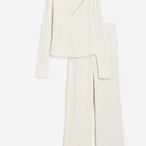 Ensembles de pyjama athlétiques d'été en coton pour femmes, manches longues, vêtements de nuit doux avec logo personnalisé, vente en gros, vêtements de détente en jersey à séchage rapide - Product Image 2