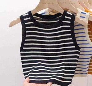 Gilet sans manches pour femme en tricot uni décontracté, col rond, séchage rapide, doux pour la peau, respirant - Product Image 2