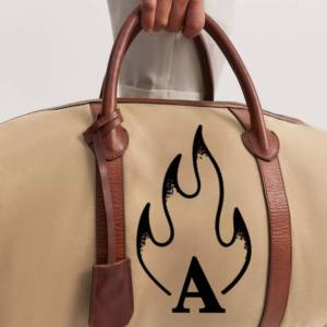 Bolsa de Viaje de Cuero Genuino Grande de Alta Calidad en Oferta, Bolsa de Lona para Hombre - Product Image 5