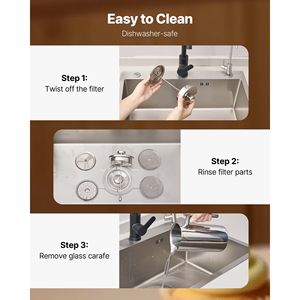 Cafetière à piston isotherme double paroi en acier inoxydable de 1,5 litre (51 oz) pour café et thé - Product Image 5