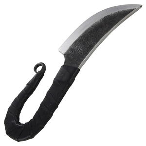 Couteau médiéval de haute qualité, fait main, lame fixe en acier carbone, manche en bois rustique, équipement de survie et utilitaire pour l'extérieur - Product Image 6