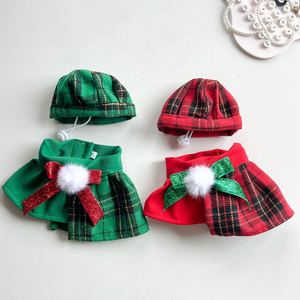 Ensemble chapeau et bavoir à carreaux <span class=keywords><strong>de</strong></span> Noël pour animaux <span class=keywords><strong>de</strong></span> compagnie, accessoire <span class=keywords><strong>de</strong></span> costume pour chien et chat <span class=keywords><strong>de</strong></span> style britannique pour séances photo <span class=keywords><strong>de</strong></span> vacances - Product Image 4