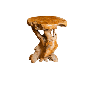 Mesa de Centro ARTERRA Única, Hecha a Mano con Raíz de Teca Rústica, Estilo Antiguo, Mueble Duradero para Sala de Estar - Product Image 1
