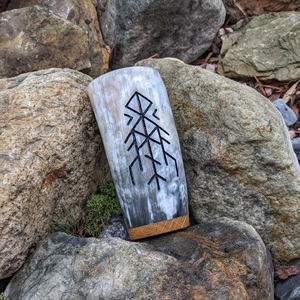 Corne à boire viking naturelle faite à la main, décoration d'intérieur unique avec motifs animaux, disponible à la vente en gros en Inde - Product Image 5