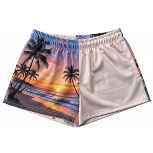 Women's Custom Board Shorts Stylish Summer Casual Outdoor Windproof Athletic Breathable Quick Dry Eco-Friendly <b>Drawstring</b> - Product Image 1