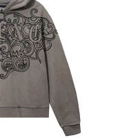 Sweat-shirt à capuche personnalisé de haute qualité pour hommes, DTG, DTF, sublimation, strass, streetwear décontracté, vêtements de mode pour l'extérieur