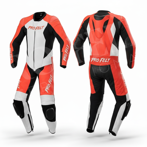 Vêtements de sécurité de qualité supérieure, combinaison en cuir pour course moto, équipement de protection respirant, armure CE, combinaison de course moto - Product Image 6