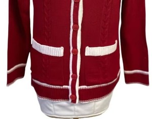 Wholesale Custom Sorority Greek Cable Knit <b>Cardigan</b> Delta Organization V Neck Men Quick Dry Breathable <b>Thick</b> Wool Double - Product Image 4