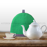 Housse de théière en feutre écologique Asterisk Vintage, en laine de Nouvelle-Zélande traditionnelle, garde le thé au chaud, échantillon gratuit
