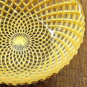 Bol en verre doré antique, design vintage élégant, centre de table décoratif pour la table à manger, décoration intérieure et article cadeau, provenance Inde. - Product Image 4