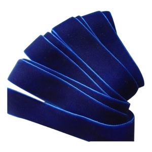 Cinta de terciopelo de doble cara, elegante y suave al tacto, de nailon, para empaquetado de regalos y accesorios de ropa de lujo, venta directa de fábrica. - Product Image 1