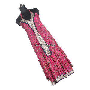 Nuevo Vestido de Playa sin Mangas de Seda Estilo Bohemio Étnico Indio Vintage, Vestido de Noche Elegante para Damas, Vestidos de Noche sin Mangas - Product Image 4
