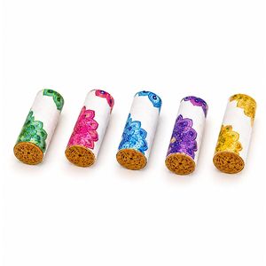 LIPTIPS Filtros de Paja de Maíz Naturales, Ecológicos y Biodegradables para Fumar Cigarros |   Blanco con Multicolor | Tamaño 9x20m - Product Image 3
