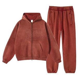 Conjunto Deportivo de Invierno para Hombre con Capucha, Estilo Moderno, 100% Algodón, Forro Polar Ecológico, Cómodo, Transpirable, Color Sólido, Informal, para Uso Diario - Product Image 4