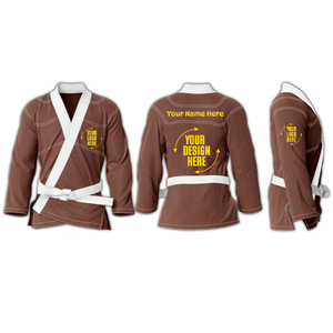 Kimono de Jiu Jitsu Brasileño (BJJ) de Cáñamo Personalizado, Preencogido, Tejido Perla y Tejido Panal de Abeja - Product Image 4