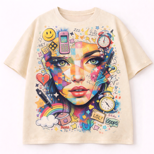 Camiseta de algodón a la moda para mujer, camiseta informal de manga corta de verano, holgada, cómoda, ligera y transpirable, ropa de calle - Product Image 1