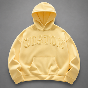 Pull à capuche en molleton de coton côtelé pour hommes, idéal pour les marques de vêtements américaines, vente en gros et fourniture en vrac sous marque privée - Product Image 2