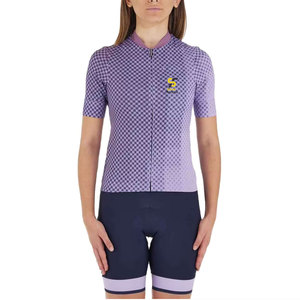 Traje de Ciclismo Transpirable para Mujer, Ajuste Activo, Manga Corta, para Montaña y Triatlón, Ropa Deportiva Sublimada - Product Image 1