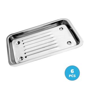 Plateau pour instruments dentaires en acier inoxydable de haute qualité 4x8 pouces – Plateau de laboratoire chirurgical autoclavable réutilisable - Product Image 4