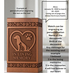 Wholesale Wooden Urns for Ashes Bulk Memorial Urn Supplier Keepsake urn Memorial Keepsake by AYAANS - Product Image 6
