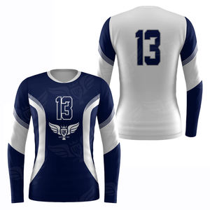 เสื้อวอลเลย์บอลแขนยาวแบบสั่งทำขายส่งปี 2026 สำหรับผู้ชาย พิมพ์ลายแบบซับลิเมชั่น ชุดทีม ระบายอากาศได้ดี แห้งเร็ว เสื้อกีฬา - Product Image 3