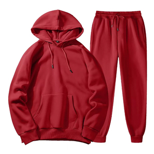 Unisex Green Hooded Sweatshirt And Joggers Set Casual Full Sleeve Drawstring Solid Color Tracksuit Autumn Wear Breathable Cotton - Product Image 5