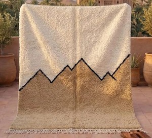 Alfombras y Tapetes Grandes Personalizados 100% Lana, Hechos a Mano, Lavables, para Sala de Estar, Estilo Marroquí - Product Image 4