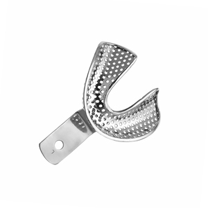 Bandejas de Impresión Dentales de Acero Inoxidable para Prótesis Superior e Inferior, Instrumentos Médicos de Limpieza Rápida Manual - Product Image 3