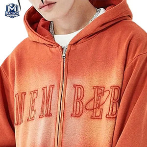 <b>Top</b> Selling Unique Design <b>Distressed</b> Embroidery Hoodies In Wholesale Cotton Blended <b>Distressed</b> Embroidery Hoodies - Product Image 5