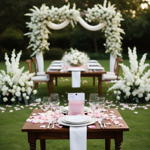 Sacchetti Regalo in Organza Ilan 9x12 Cm Confezione da 6 Rosa Per Regali di Nozze - Product Image 2