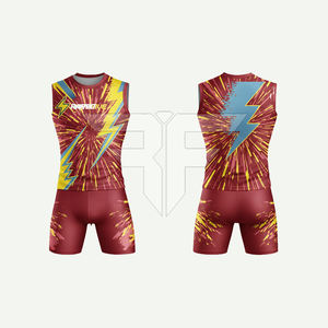 Nuevo Diseño de Uniforme de Atletismo Personalizado de Secado Rápido, Transpirable, 100% Poliéster, Antibacteriano, Ligero y de Alta Calidad, Venta al Por Mayor - Product Image 3