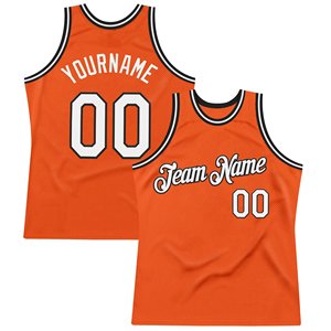 Maillot de basket-ball orange personnalisé en maille sublimée, unisexe, pour adulte, avec nom et numéro d'équipe, débardeur respirant - Product Image 5