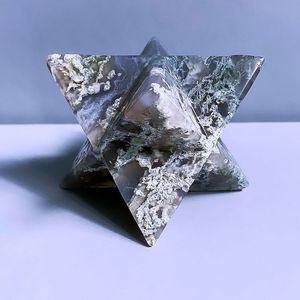 Agate faite à la main cristal Merkaba étoile prix raisonnable mixte pierre Orgone Merkaba nouveauté énergie de guérison cadeau à vendre - Product Image 1