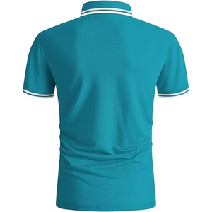 Nuevo Polo de Golf de Manga Corta Antiencogimiento Personalizado, Polo Casual de Poliéster y Algodón para Hombre - Product Image 3