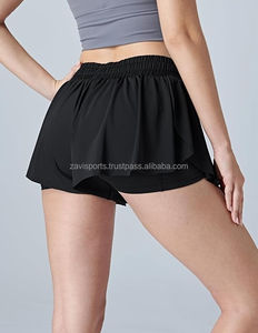 Jupes de tennis personnalisées pour femmes, logo 2 en 1, shorts de cheerleaders pour filles, shorts pour jeunes, shorts fluides à motif papillon pour femmes - Product Image 6
