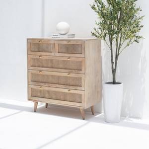 Vandana Arista Cresta Rattan Wood <b>Sideboard</b> for Stylish Modern Indoor & Outdoor Home Interiors - Product Image 1