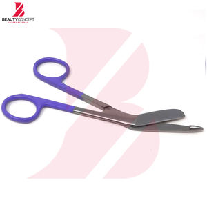 Ciseaux à pansements 5,5 pouces, manche violet, acier inoxydable, ciseaux chirurgicaux médicaux pour traumatismes, outil de premiers secours, qualité hospitalière - Product Image 5
