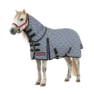 Couverture d'extérieur intégrale pour chevaux, draps anti-mouches 600D, couvertures d'équitation Ripstop, motif floral camouflage, imperméables, pour équitation - Product Image 1