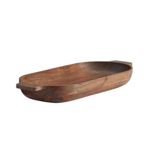 Artisanat rustique en bambou et en bois - Bol à pâte et assiettes pour servir des plats traditionnels - Product Image 6
