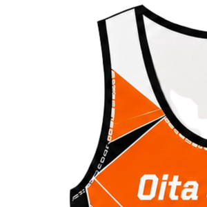 Combinaison de compétition de rowing orange, noire et blanche pour homme, sans manches, uniforme de performance, maillot de course, personnalisable, vente en gros pour équipes - Product Image 4