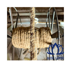 High Quality Durable Eco Friendly Coconut Rope Dog <b>Cat</b> Chew <b>Toy</b> Cute Cartoon Dental Care Teething <b>Indoor</b> Pet Product Blue Lotus - Product Image 1