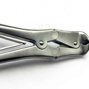 Cisaille à aiguilles et fils allemande T/C de 22 cm, instrument chirurgical orthopédique, manche plaqué or, acier inoxydable, OEM CE - Product Image 5