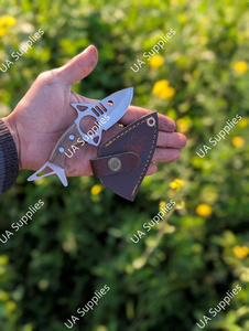 มีดทำมือเหล็ก D2 สแตนเลส ทรงดรอปพอยต์ พร้อมปลอกมีด ตีขึ้นรูปด้วยมือ สำหรับพกพา ตั้งแคมป์ ล่าสัตว์ คมกริบ ใบมีดคงที่ d2 - Product Image 2