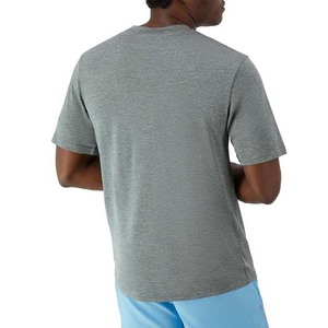 T-shirts pour hommes en coton uni respirant à séchage rapide, grande taille, manches courtes, col rond, coupe classique, fitness, été - Product Image 2