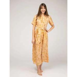 Vestido Largo de Algodón 100% Premium Ecológico con Cintura Natural para Mujer, Estilo Desenfadado - Product Image 3