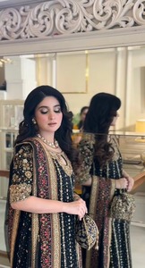 Elegante Vestido Maxi Lehenga Choli de Gasa Acrílica Bordado con Delicados Adornos, Transpirable, Antiarrugas, Ideal para Fiestas al Aire Libre - Product Image 2